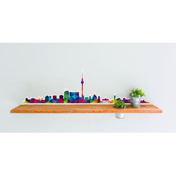 Pegatina De Pared  Mosaic City, 103x0,1cm20 Cm, Multicolor