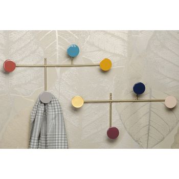 Decoración De Pared Pois, 43x24 Cm, Multicolor