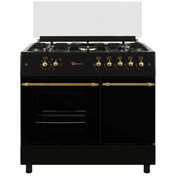 Cocina 4 fuegos Rústica Negra 60 x 60cm GAS BUTANO svan SVK6601RN ❤️ 389,00€