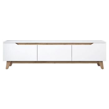 Mueble De Tv 3 Puertas Blanco - L180 Cm