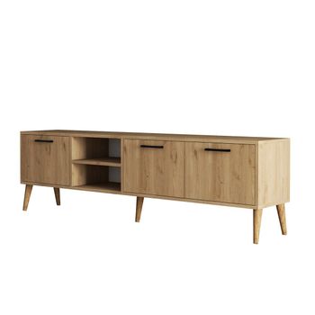 Mueble De Tv 2 Nichos 3 Puertas L180 Cm - Exxen