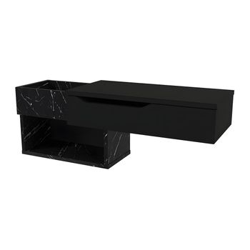Mesa Consola Dareka 1 Cajón 90x29.6x33.2 Cm Color Negro Vente-unique