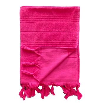 Toalla De Rizo Hammam Fucsia 140x180 330 G/m²