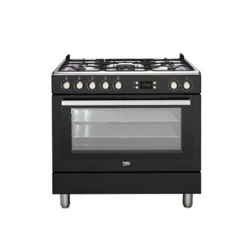 Beko FSS67000GW - Cocina con vitrocerámica y horno convencional de 60cm