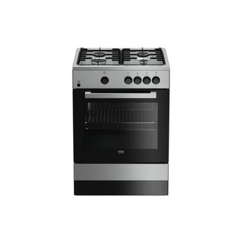 Cocina De Gas Beko Fsg62000dxl 60 Cm 64 L Acero Inoxidable (4 Fogones)