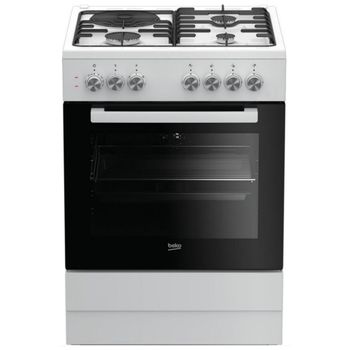 Glem UN965VX Unica Cocina cm. 90 x 60 - blanco 5 - fuegos horno 1 gas