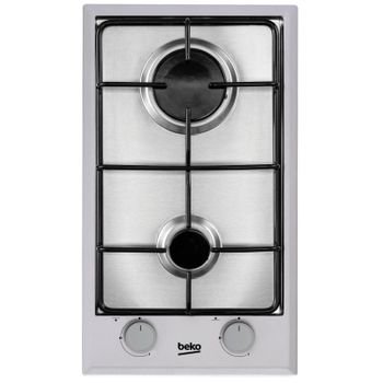 Ganga del día  Beko HING 64120 SB encimera gas cristal 65cm 4 fuegos  soportes esmaltados gas butano (in hilg 64120 s