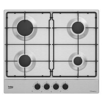 Beko Hiag64223sxe Hobs Acero Inoxidable Integrado 60 Cm Encimera De Gas 4 Zona(s)