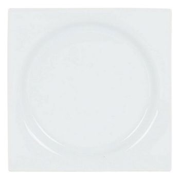 Plato De Postre Zen Porcelana Blanco (18 X 18 X 2,5 Cm)