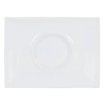 Plato Llano Gourmet Porcelana Blanco (29,5 X 22 X 3 Cm)