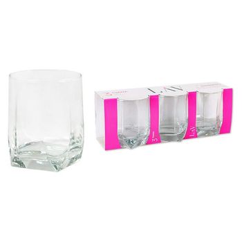 Set De Vasos Lav Tuana 320 Ml Cristal (pack De 3)