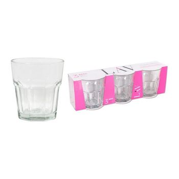 Set De Vasos Lav Aras Cristal (3 Uds)