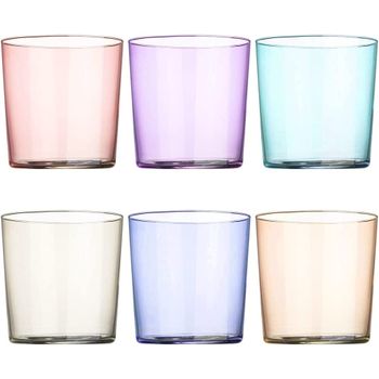 Set De 6 Vasos De Agua Multicolor 345ml