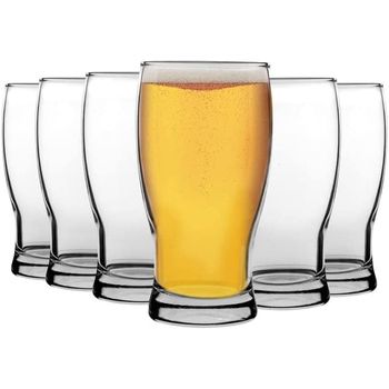 Set De 6 Vasos De Cerveza De Vidrio 580ml