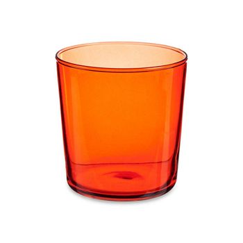 Vaso Para Cerveza Bistro Rojo Vidrio (380 Ml) (6 Pcs)