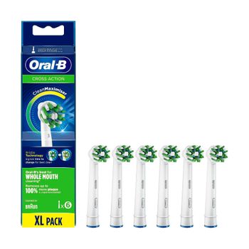 Oral-b Crossaction Clean 6u / Recambios De Cepillo De Dientes Eléctrico