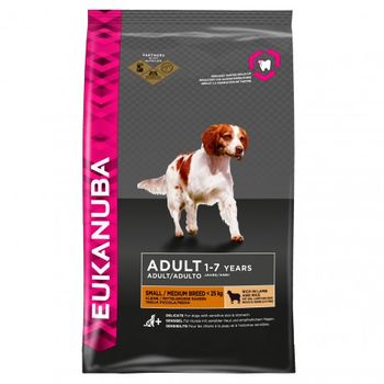 Eukanuba Adult Small & Medium Breed Lamb & Rice - Saco De 12 Kg