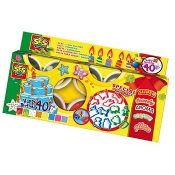 Ses Claymania Modeling Clay - Set De 8 + Moldes