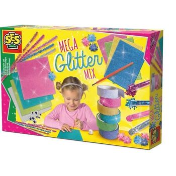 Kit De Bricolaje Ses Creative Mega Glitter - Juego De Bricolaje Glitter