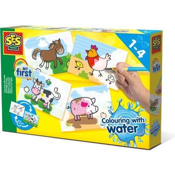 Colorear En El Agua - Animales De Granja Ses Creative