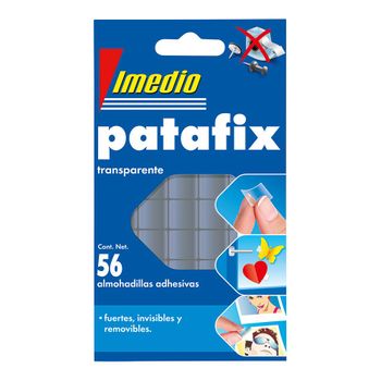 Patafix Pastilhas Adesivas Transparentes Removíveis 56 Unid. 7001471 Imedio