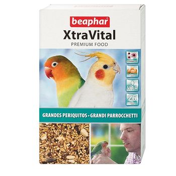 Beaphar Xtravital Comida Para Grandes Periquitos, 500 Gr