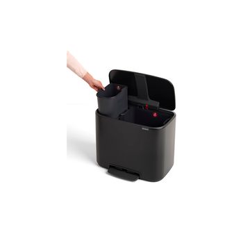 Cubo Bo Pedal Bin Negro Mate Marca Brabantia