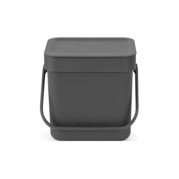 Cubo Reciclaje Sort & Go' Gris Marca Brabantia