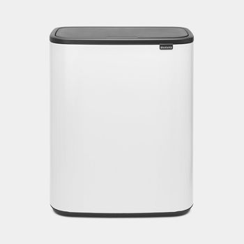 Cubo De Basura Brabantia Bo Touch-bin Blanco 2x30l