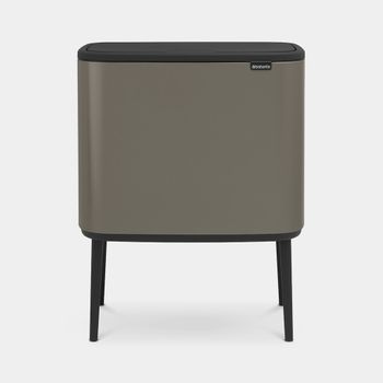 Contenedor De Reciclaje 3 Departamentos Brabantia Bo Touch Bin Platinum 11+11+11l