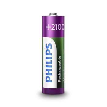 Philips pilas Recargable R-6 2100mah Pack 4