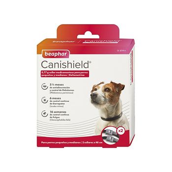 Beaphar Canishield 48 Cm, Collar Antiparasitario Para Perros Pequeños - 2 Uds