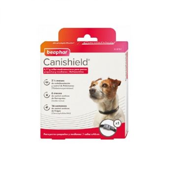 Collar Antiparasitario Canishield Para Perros Razas Pequeñas - Deltametrina De Triple Protección Flebotomos, Garrapatas Y Pulgas - 1 Collar 48 Cm