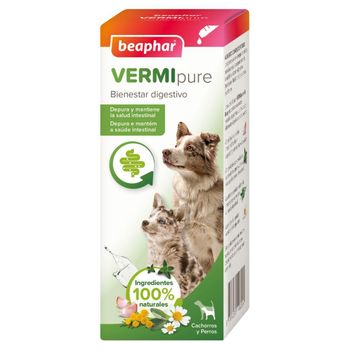 Vermipure Antiparasitario Natural Perros Y Cachorros Beaphar 50 Ml