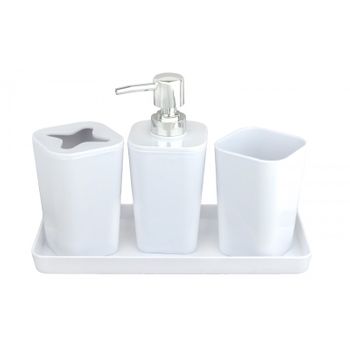 Set Baño 4 Piezas  3x400 Ml