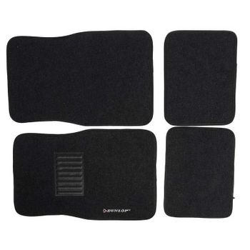 Set 4 Alfombrillas De Coche Dunlop Negro