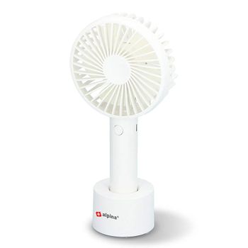 Ventilador De Mano Alpina 3 Velocidades Blanco 22 Cm