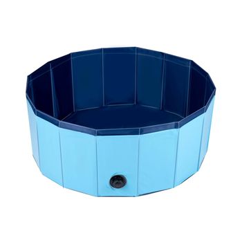 Piscina Para Mascotas Maxxpro Plegable Azul Ø80x30 Cm