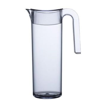 TIENDA EURASIA - Jarra de Agua de Cristal con Tapa con 2 Tipos de Apertura,  1,2L