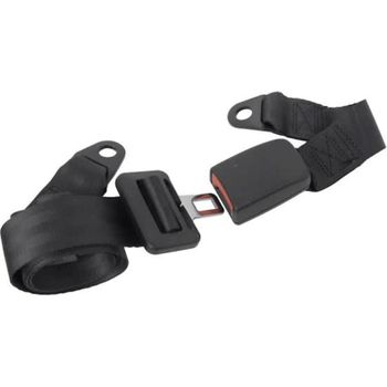 Cinturón De Seguridad 2 Puntos Negro Ajustable 1 Lado Carpoint