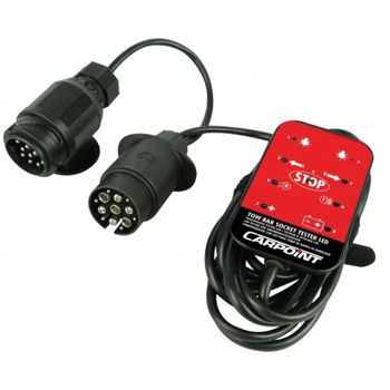 Comprobador De Tomas De Remolque Led 12 V Negro Carpoint