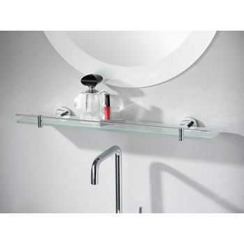 Estante Cristal Con Soportes 60 Cm Kosmos Chrome - Haceka