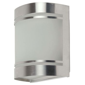 Lámpara De Pared Para Exterior Plateada 14x16,5x10,5 Cm Smartwares