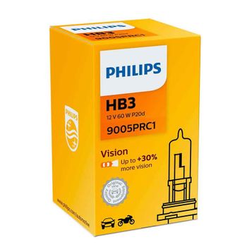 9005prc1 - 1 Lámpara Philips Hb3 Vision 12v65w P20d C1.