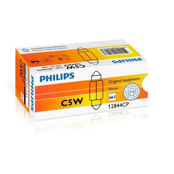 12844cp - 10 Unidades Lámpara Philips C5w 12v5w Sv8,5 Cp.