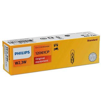 12061cp - 10 Unidades Philips W1,2w - W2,3w - W2w - Wbt5 12v2.3 W2x4,6d Cp.