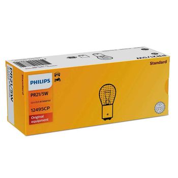 12495cp - 10 Unidades Lámpara Philips Pr21/5w 12v41050 Baw15d Cp.