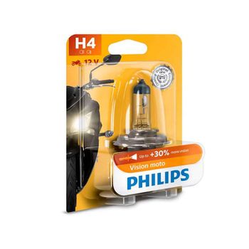 12342prbw - 1 Lámpara Philips H4 Vision Moto 12v60/55w P43t-38 Bw.