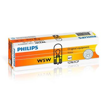 12961cp - 10 Unidades Lámpara Philips W5w 12v5w W2,1x9,5d Cp.