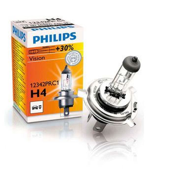 12342prc1 - 1 Lámpara Halógena Philips H4 12v 60/55w Vision +30%.